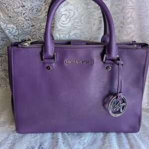 Michael Kors Grape Sutton Satchel Bag